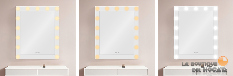 Tocador de Peluquería estilo Moderno con espejo Modelo Pearl