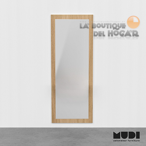 Tocador de Peluquería estilo Moderno con espejo Modelo Dresser Oak