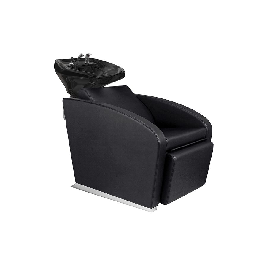 Sillón Lavacabezas Para Peluquería Negro - Lavabo De Cerámica