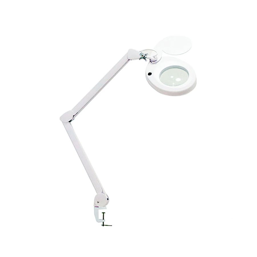 Lupa con Lampara LED de 5 aumentos con luz fría y brazo articulado