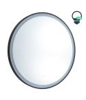 Espejo Tocador de Peluquería circular estilo Moderno con espejo LED Modelo Jade 80cm
