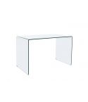 Mesa de estudio fija estilo moderno en cristal templado Modelo Note 120x70