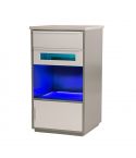 Mueble Multifunción Auxiliar con cajones y esterilizador UV Modelo Case F-380B Weelko