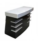 Mueble de recepción con cajón, estantes y bandeja extraíble Modelo Basic Deco