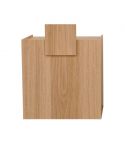 Mueble de recepción Oak con estantes y frente Oak Modelo WILLK