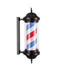 Poste giratorio para Barberia y Peluquería con Luz Modelo Paul Negro 79x23