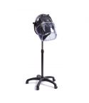 Secador de casco de pie con altura regulable 2V Negro