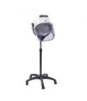 Secador de casco de pie con altura regulable 2V Blanco