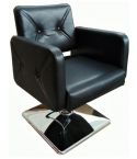 Sillón hidráulico de Peluquería con reposabrazos Modelo S69N - color negro