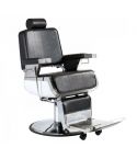 Sillón Barbero hidráulico reclinable y giratorio con reposabrazos Modelo Iron