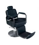 Sillón Barbero hidráulico reclinable y giratorio con reposabrazos Modelo QStone