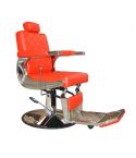 Sillón Barbero hidráulico reclinable y giratorio con reposapies abatible Modelo S68R