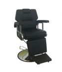 Sillón Barbero hidráulico reclinable y giratorio con reposabrazos Tritón Modelo S76N