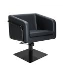 Sillón Corte de Peluquería con base metálica y reposabrazos Modelo Egan B - Base negra a elegir