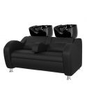 Lavacabezas Onda Doble con pica negra Modelo NBB-PM06 Black - Color Negro