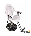 Sillón Barbero o Peluquería hidráulico reclinable con reposapiés cromado Modelo Unisex