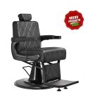 Sillón Barbero hidráulico reclinable y giratorio con reposabrazos Modelo Taito