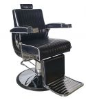 Sillón Barbero hidráulico reclinable y giratorio con reposabrazos Modelo Novel