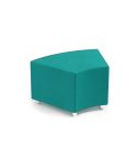 Sofá de espera modular para recepción Modelo Angle - color turquesa