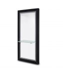 Tocador de Peluquería tapizado PVC con Luz LED Modelo Roger Black