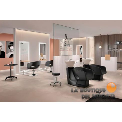Pack - Lavacabezas Rolls / Sillón Boho / Tocador DEECO / Recepción TAMY / Taburete Motion