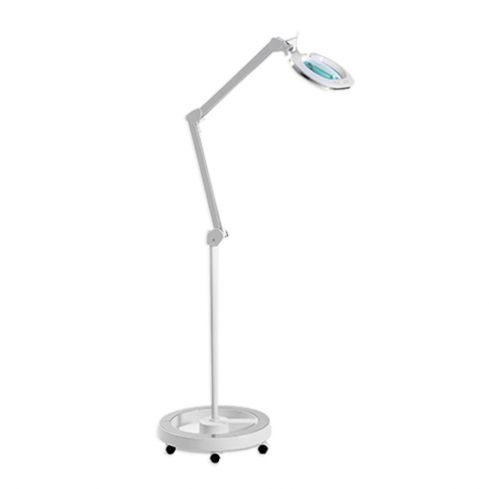 Lupa con Lampara LED de 5 aumentos con base redonda y brazo articulado Modelo Tada 