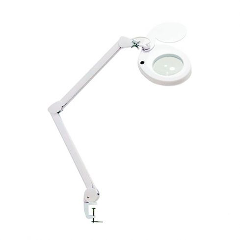Lupa con Lampara LED de 5 aumentos con luz fría y brazo articulado Magni WK-L004t 