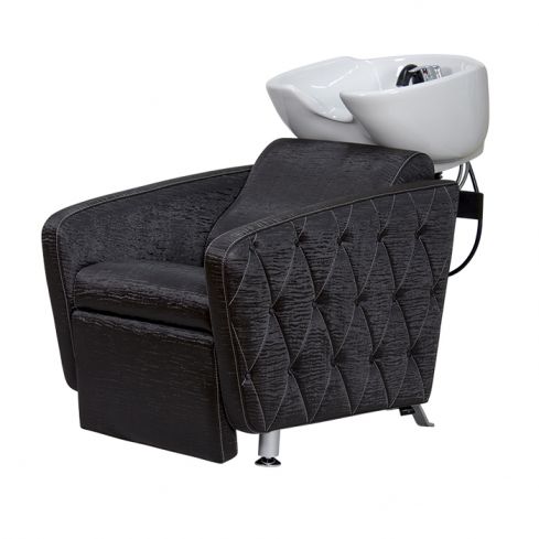 Lavacabezas reclinable con reposapies Cubo Plus con pica a elegir Modelo NBB-PM01 - Color Marrón Bengal 