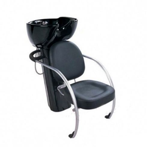 Lavacabezas sencillo de 1 seno con asiento tapizado Modelo L11 - color negro