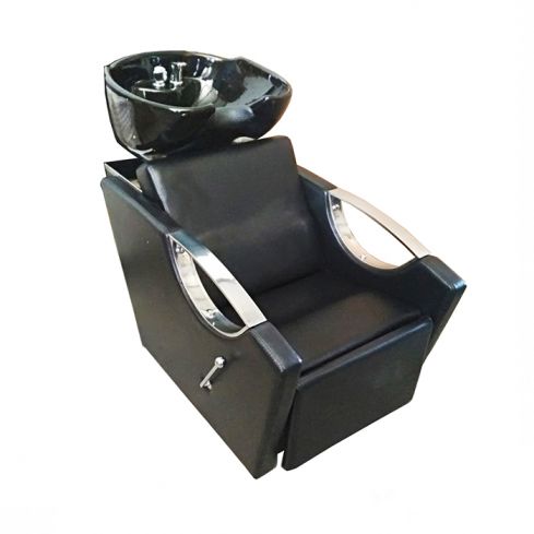 Lavacabezas con pica abatible y reposapies reclinable Modelo L28N - color negro