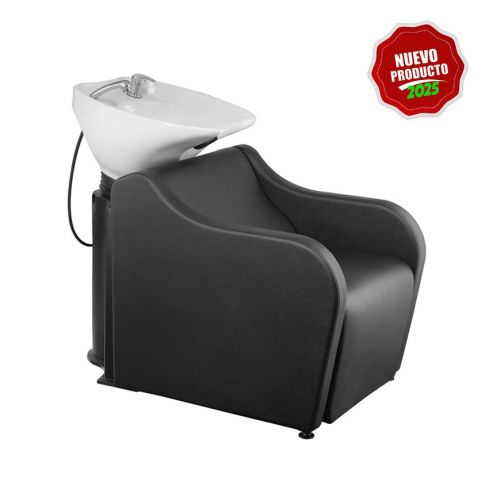 Lavacabezas con pica blanca y respaldo ergonómico Modelo Astral