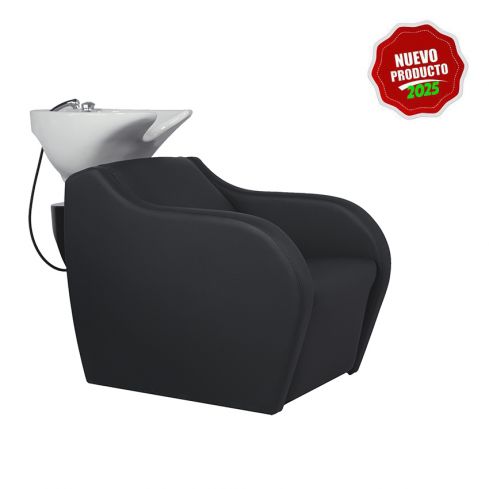 Lavacabezas con pica blanca y respaldo ergonómico Modelo Wisp 