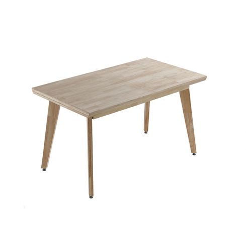 Mesa de comedor fija con patas y tablero de madera Roble Nordish Modelo Genova 150