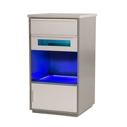 Mueble Multifunción Auxiliar con cajones y esterilizador UV Modelo Case F-380B Weelko