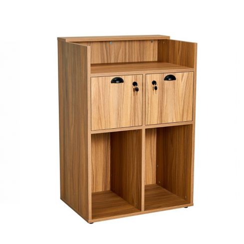 Mueble de recepción Barbería con puertas y estantes Modelo OKE 5 BR
