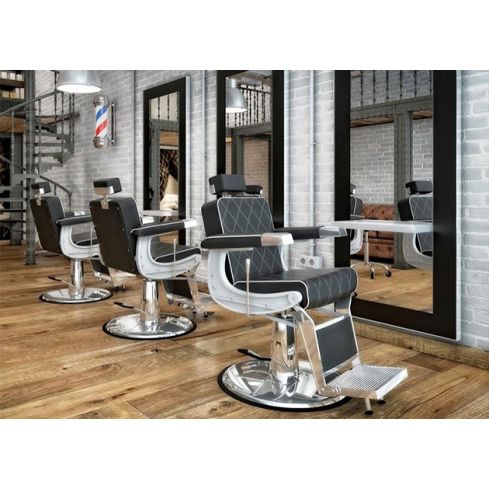 Pack - Sillón Barbería Karl / Tocador Patrick Black