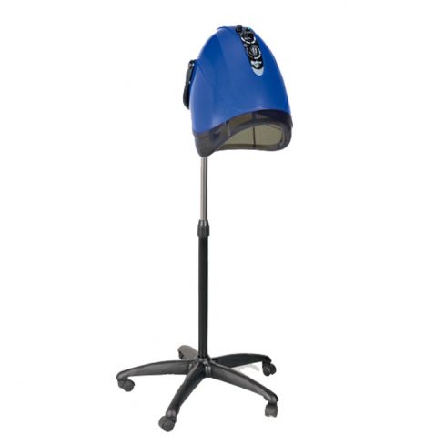 Secador de casco Iónico con pie regulable en altura 3V Modelo Ionic Blue