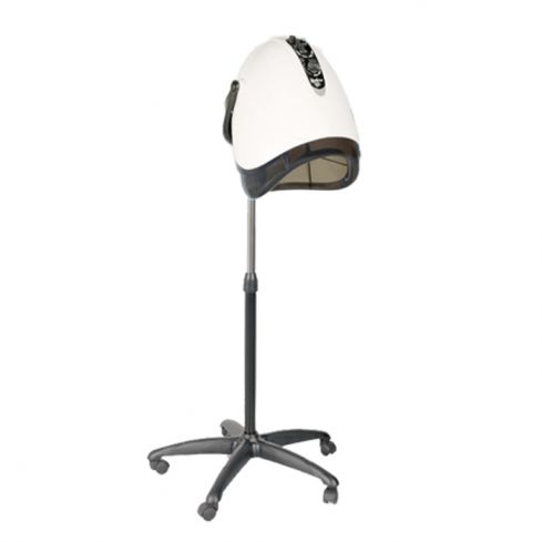 Secador de casco Iónico con pie regulable en altura 3V Modelo Ionic White 