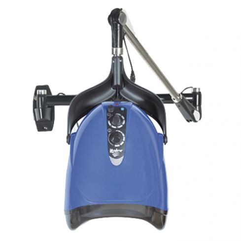 Secador de casco Iónico aéreo regulable con brazo articulado 3V Modelo Ionic Air Blue