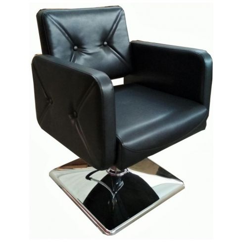 Sillón hidráulico de Peluquería con reposabrazos Modelo S69N - color negro