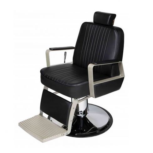 Sillón Barbero hidráulico reclinable y giratorio con reposabrazos Modelo Century