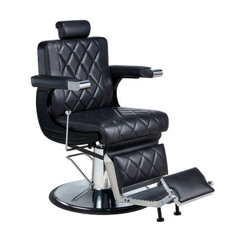 Sillón Barbero hidráulico reclinable y giratorio con reposabrazos Modelo Dave