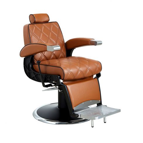 Sillón Barbero hidráulico reclinable y giratorio con reposabrazos Modelo Hugo BR