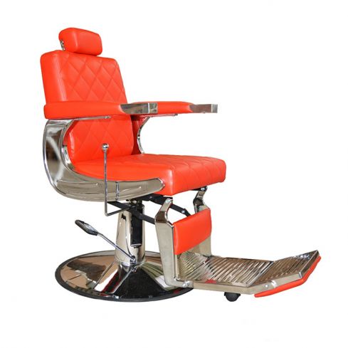 Sillón Barbero hidráulico reclinable y giratorio con reposapies abatible Modelo S68R