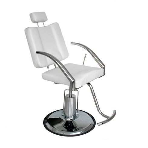 Sillón hidráulico de Estética con base y reposabrazos cromados Modelo Silvia B