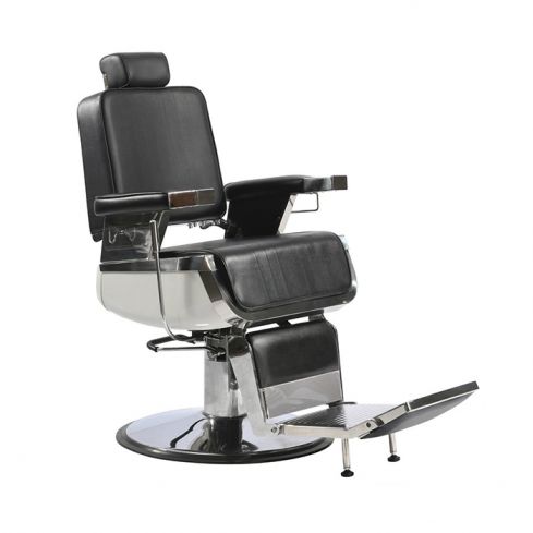 Sillón Barbero hidráulico reclinable y giratorio con reposabrazos Modelo Bart