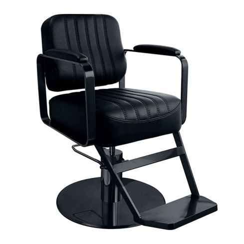 Sillón Barbero hidráulico giratorio con reposabrazos Modelo Comfort QStone