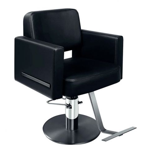 Sillón Barbero hidráulico giratorio con reposabrazos Modelo Square QStone