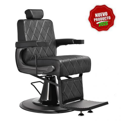 Sillón Barbero hidráulico reclinable y giratorio con reposabrazos Modelo Taito