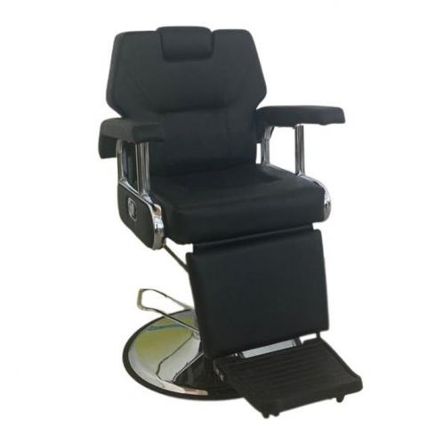 Sillón Barbero hidráulico reclinable y giratorio con reposabrazos Tritón Modelo S76N